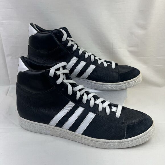 Vtg 2004 Gold Edition Adidas Original K Abdul Jabbar Shoes Hi-Top Black Men’s 14 - Picture 1 of 12